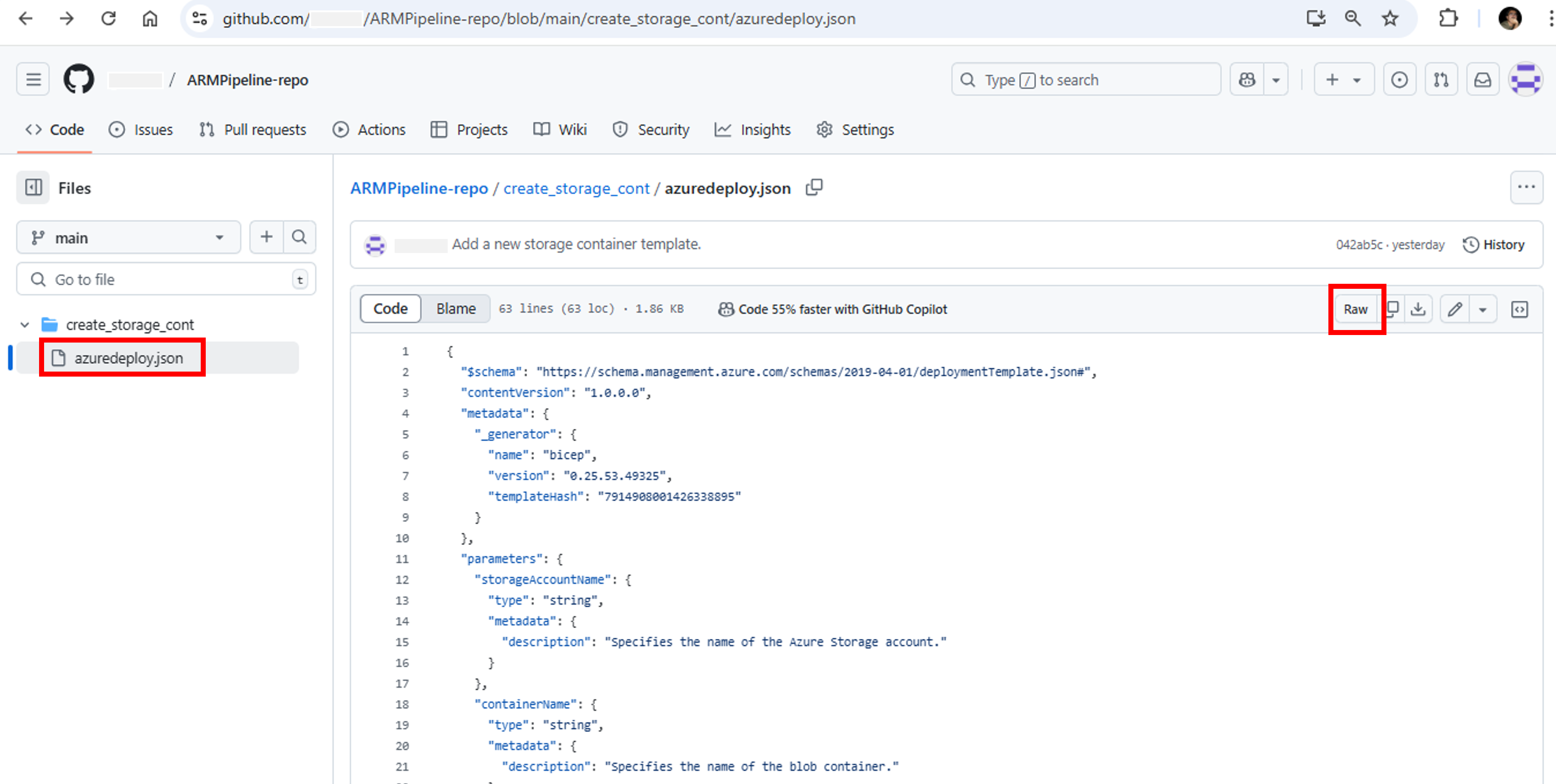 Github Container Template