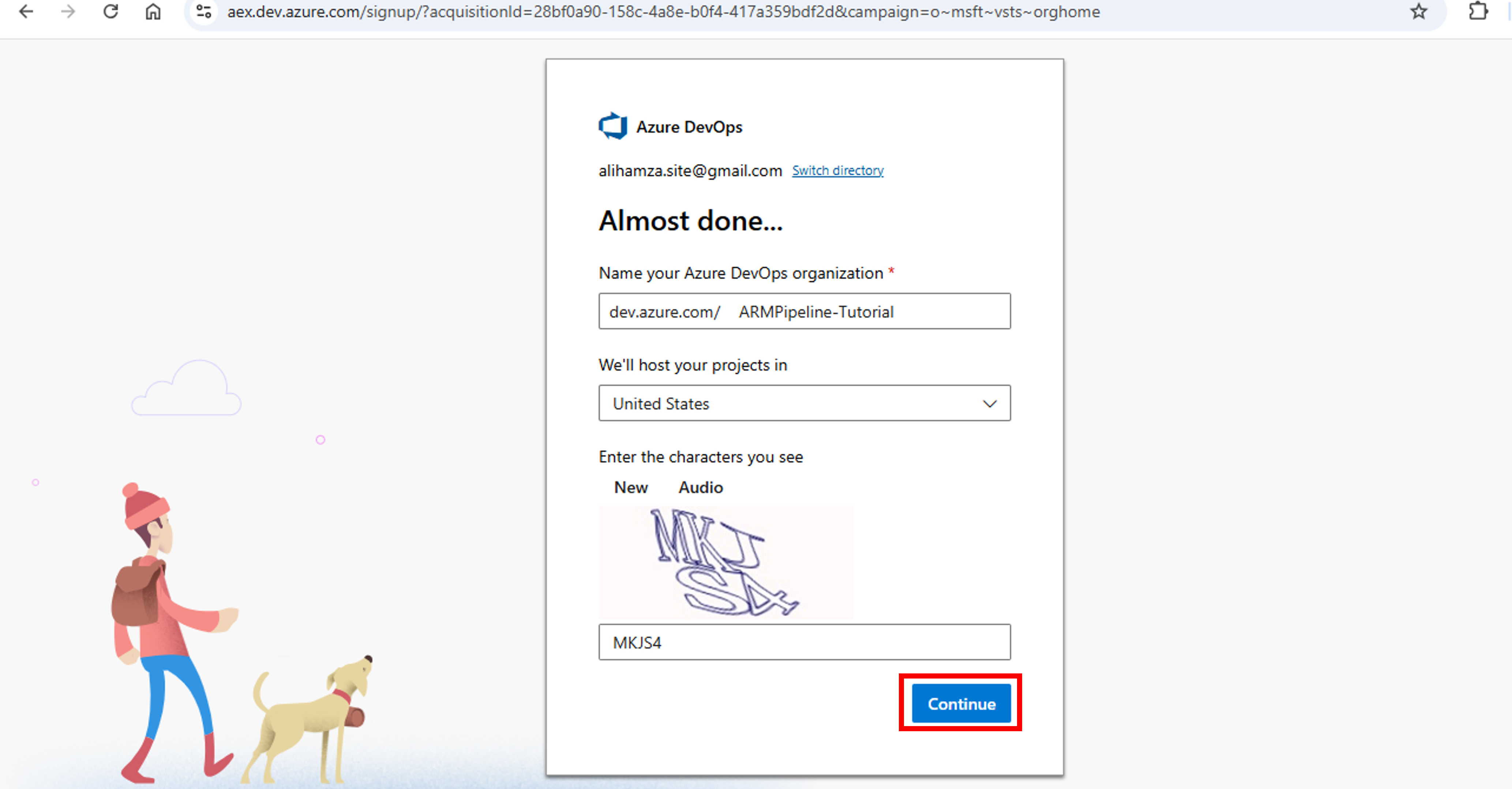 Azure DevOps-New Organization Name
