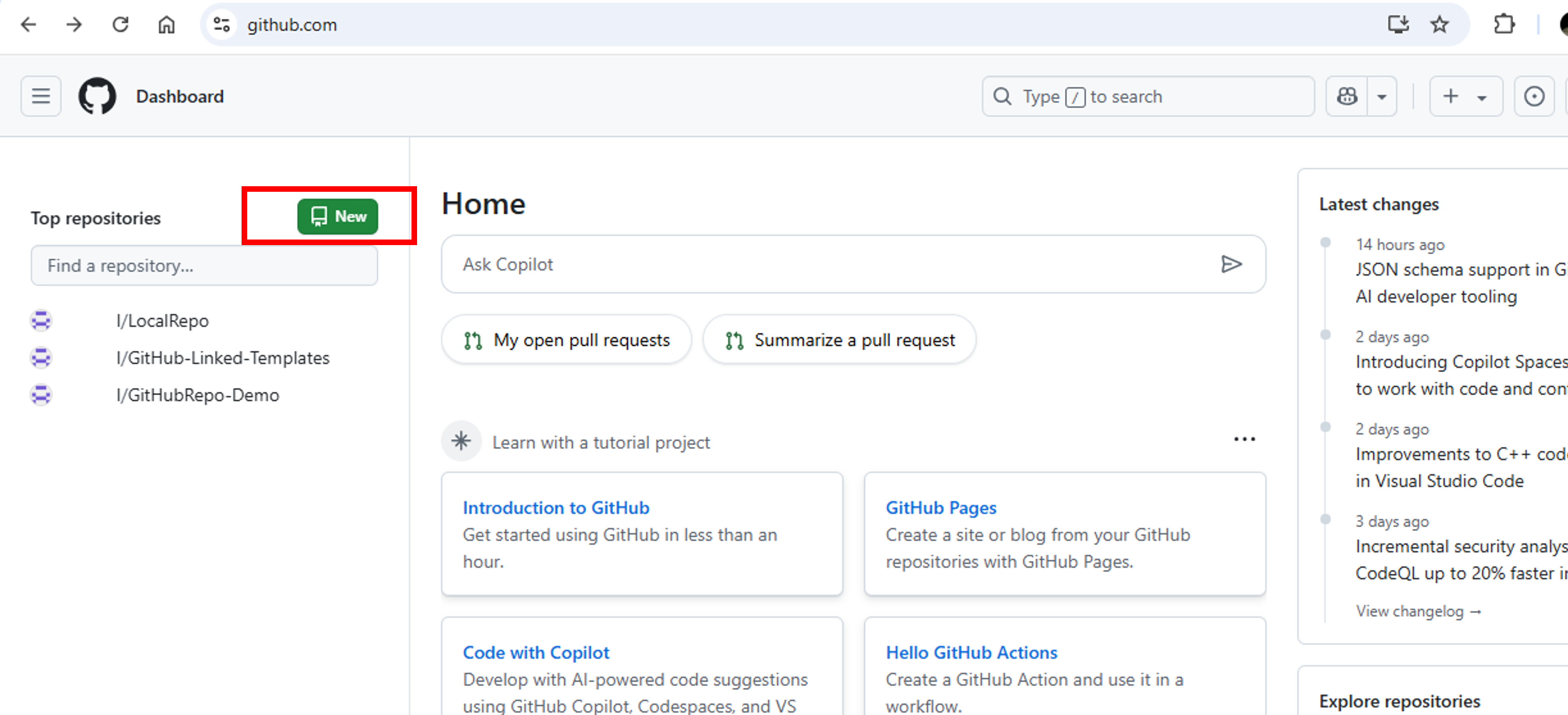 New Github Repository