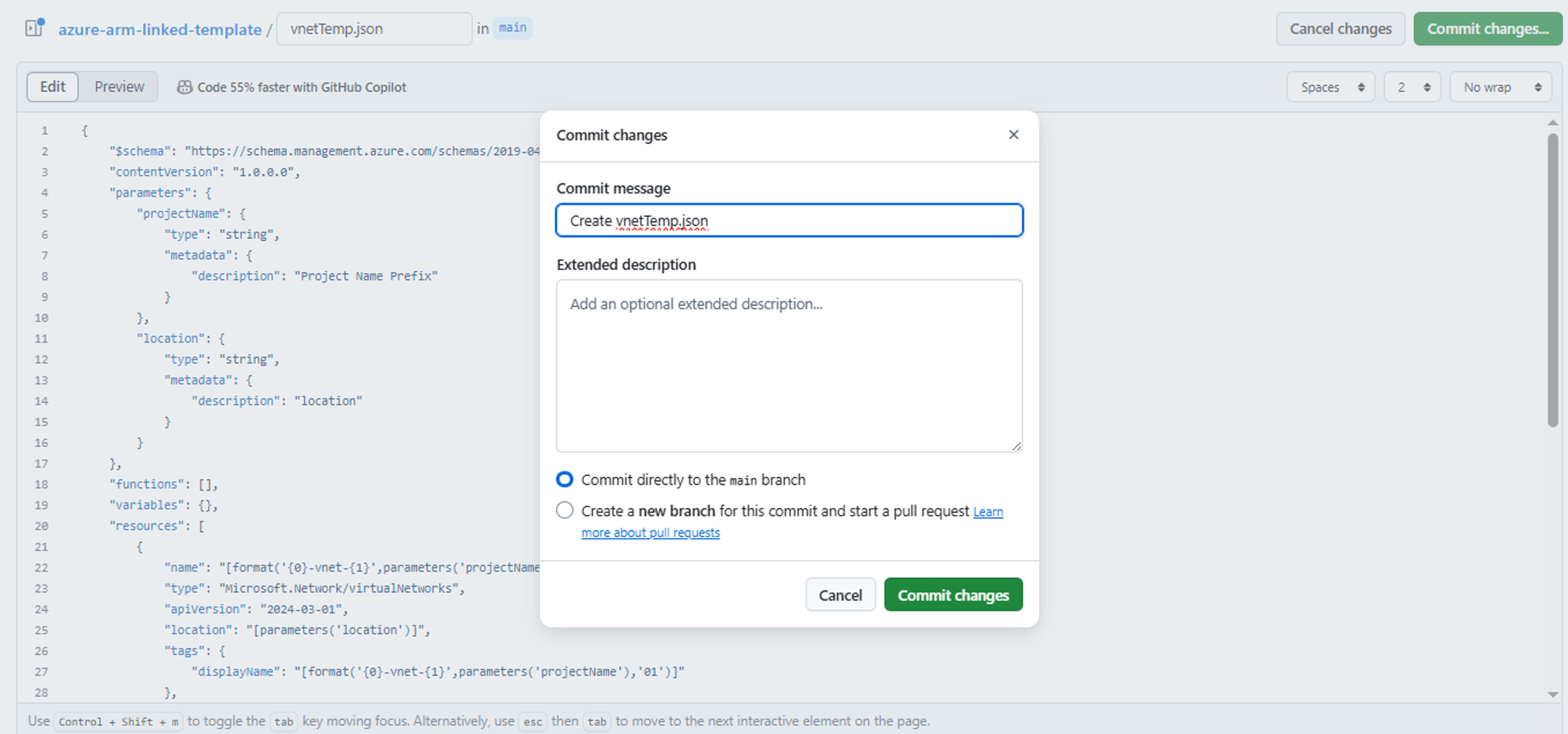 ARM linked template-Github-add-new-file-vnet-template-2