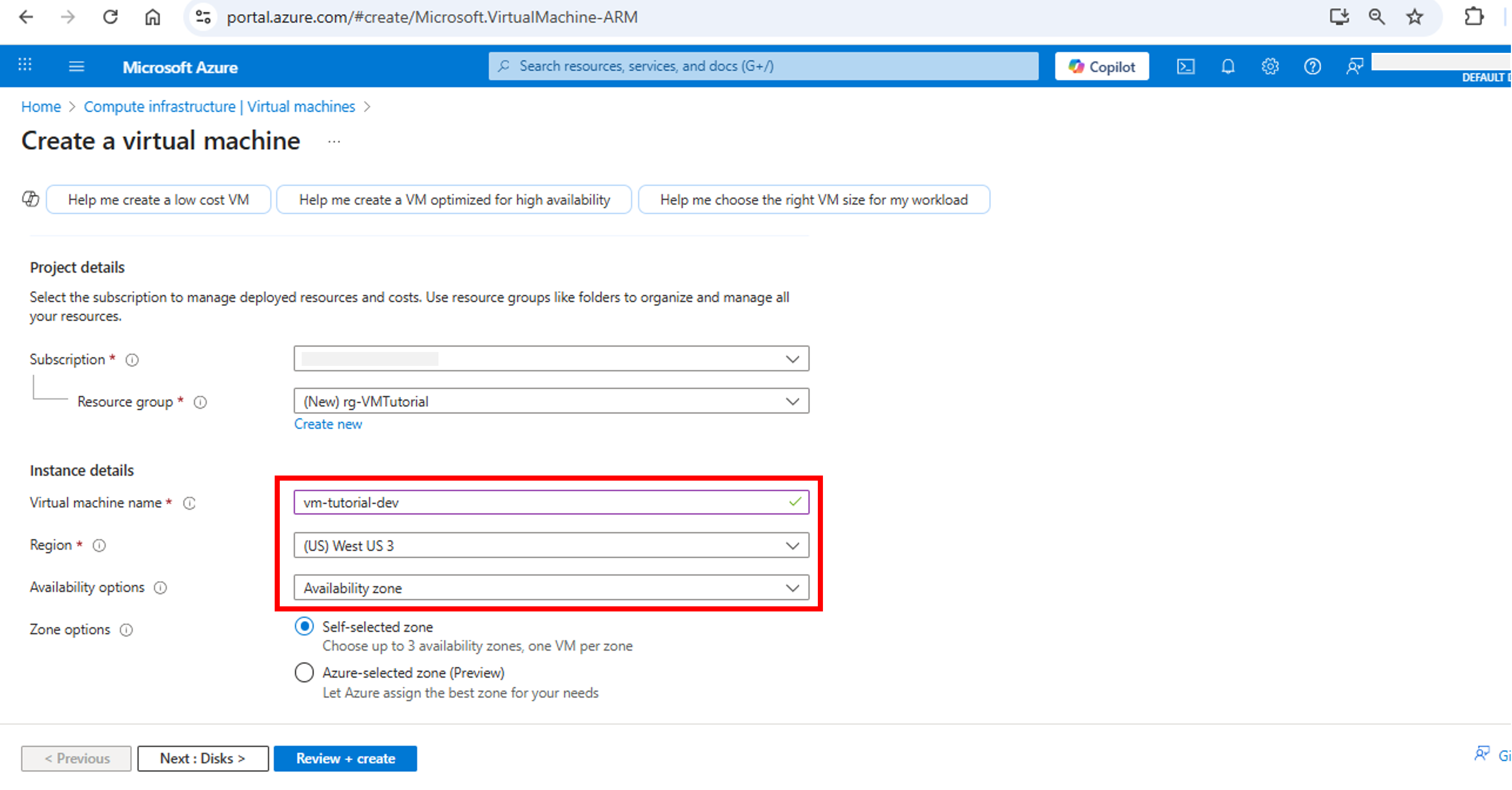 06-Create VM-Instance Details