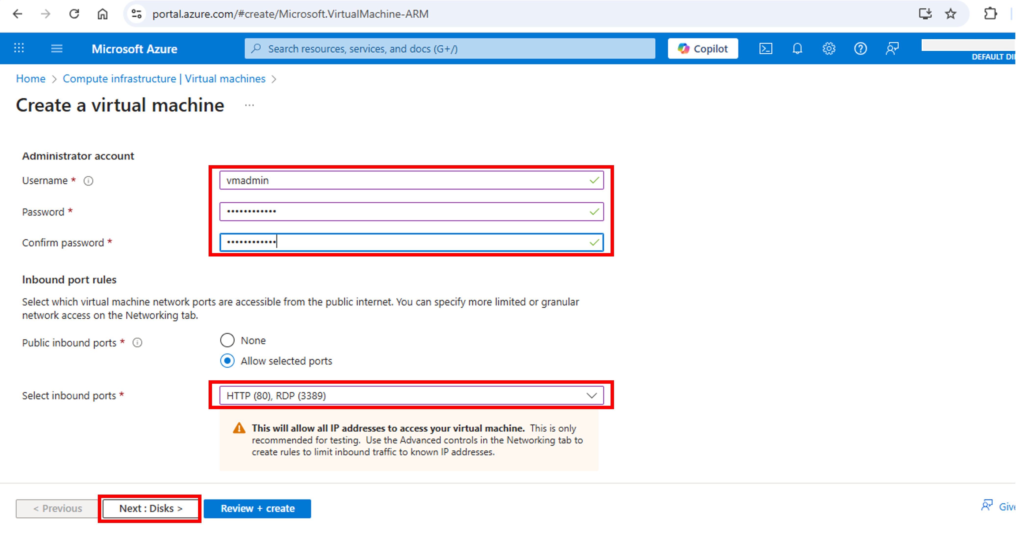 08-Create VM-Admin Account